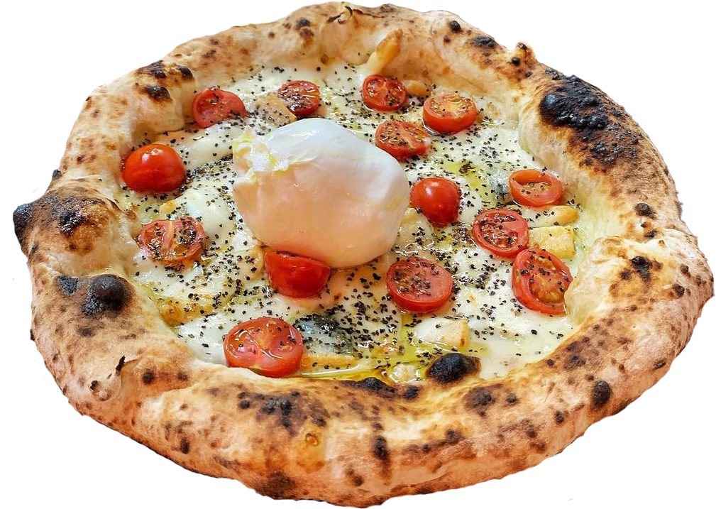 pizza1 Pizza napolitaine burrata et tomates cerises de Pizzeria Panettone